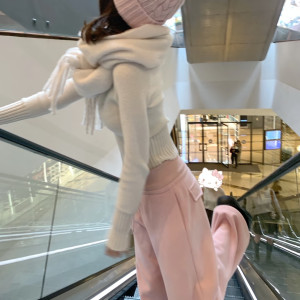 Moncler 토끼털 케이블 니트모자