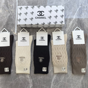CHANEL 양모 양말 5족세트