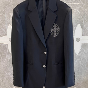 BALMAIN 블랙 크로스 자켓