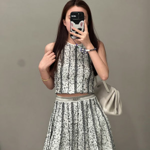 실버 시퀸 투피스 세트