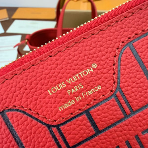 LOUIS VUITTON 레드 레더백