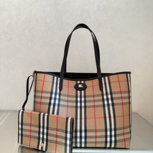 버버리 체크 토트백 세트